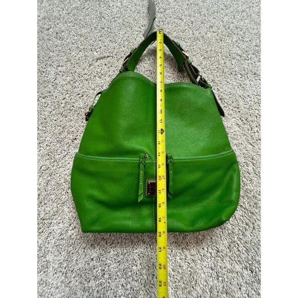 DOONEY AND BOURKE GREEN APPLE NORTH SOUTH ZIPPER SAC ORG. - Picture 3 of 12